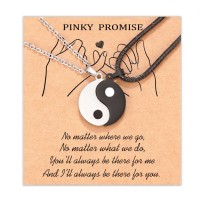 Glemay Yin Yang Necklace for Couples Matching Necklaces for Couple Relationship Gift Valentines Day Gifts for Girlfriend Boyfriend-G33