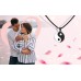 Glemay Yin Yang Necklace for Couples Matching Necklaces for Couple Relationship Gift Valentines Day Gifts for Girlfriend Boyfriend-G33