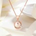 Mother Daughter Necklace Mothers Day Gifts from Daughter Jewelry Birthday Gifts for Mom Mother from Daughter-G39-rose-MD