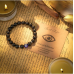 Evil Eye Bracelet for Men Natural Stone Bracelet Protection Good Luck Amulet for Boy-G43-black