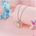 Back to School Necklace for Girls First Day of School Gift for Daughter Niece Unicorn Necklace for Little Girl from Mom Daughter-G45-Kin