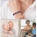 Glemay Get Well Soon Gifts for Women Natural Stone Bracelet Inspirational Bracelet for Women Girls-G46-Purple