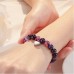 Glemay Get Well Soon Gifts for Women Natural Stone Bracelet Inspirational Bracelet for Women Girls-G46-Purple